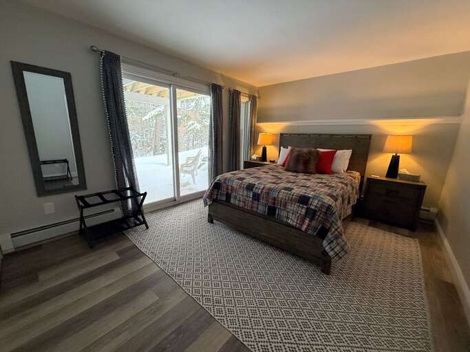 Lower Level Queen Bedroom with Walkout Slider