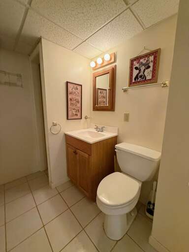Lower Level Half Bath. Toilet and sink only.