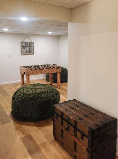 Lower Level Game Room with Foosball Table