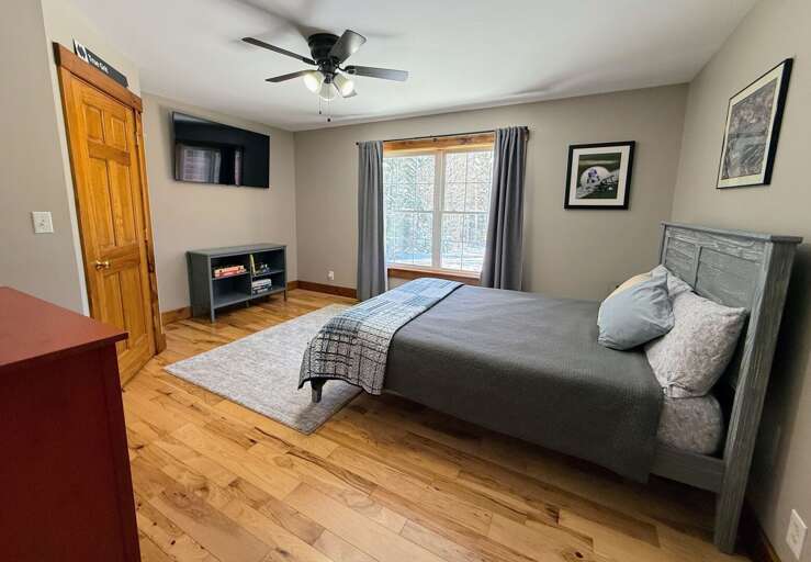 Main Level Queen Bedroom 2 with TV