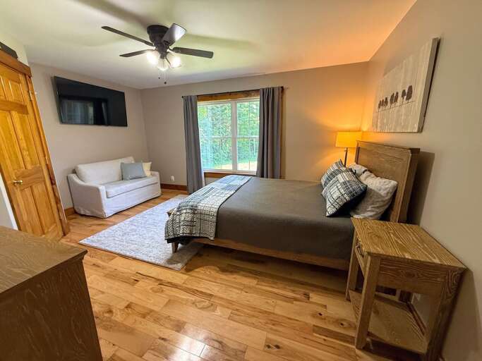 Main Level Queen Bedroom 2 with TV