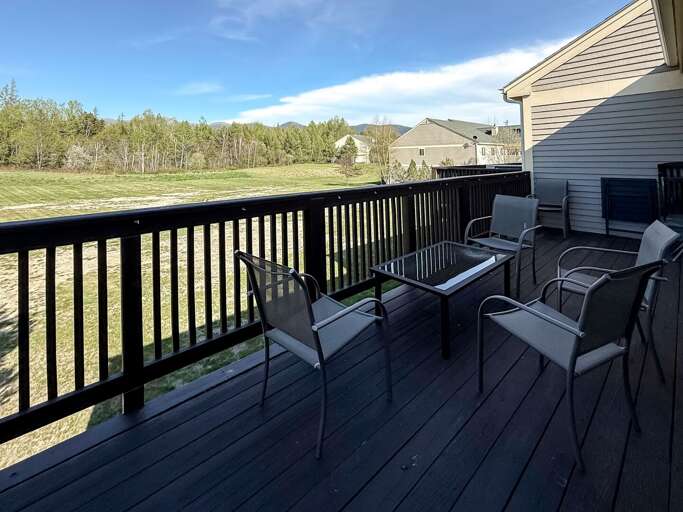 Enjoy expansive views while you sip a cup of coffee on the deck