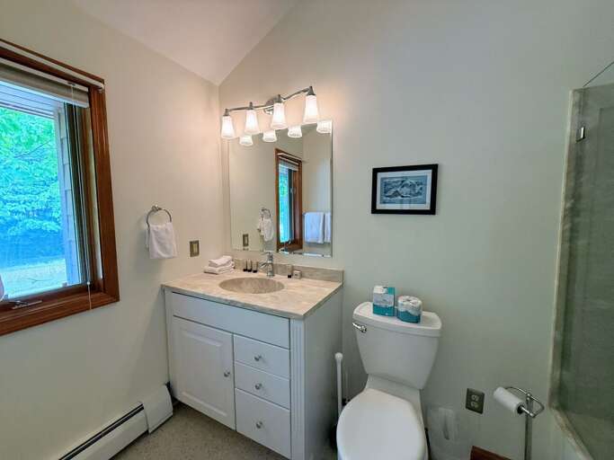 Upper Level Queen Bedroom Ensuite Bath with Walk-In Shower