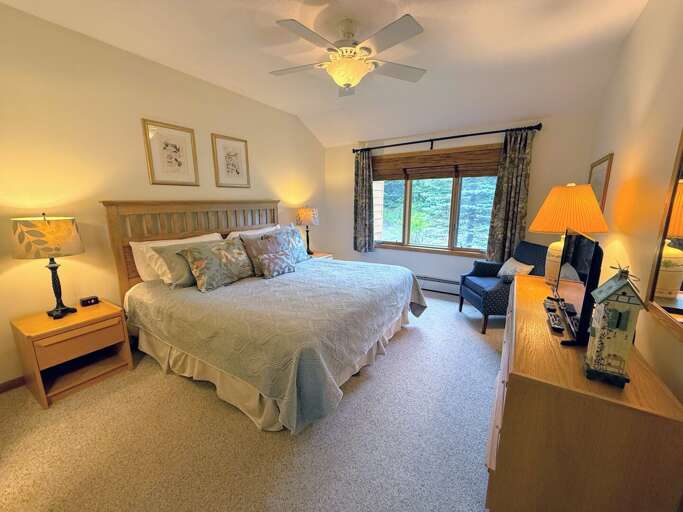 Upper level King bedroom with ensuite bath