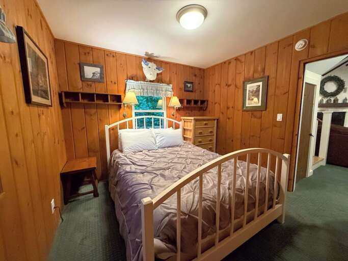 Queen bedroom on the main level