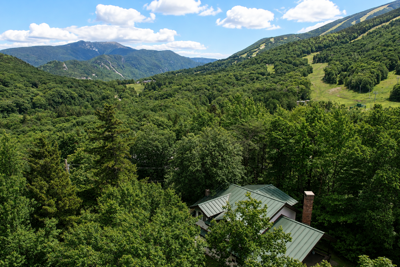 The home is steps from Cannon Mountain and right at the top of Franconia Notch