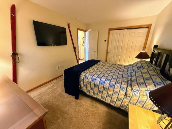 Queen Bedroom with TV