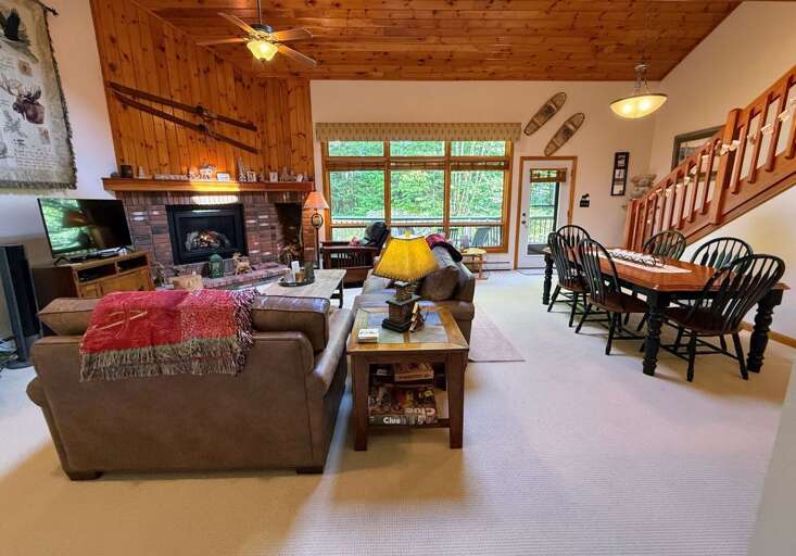 Dining and living area
