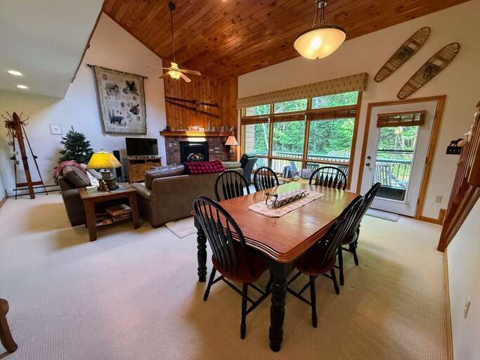 Dining and living area