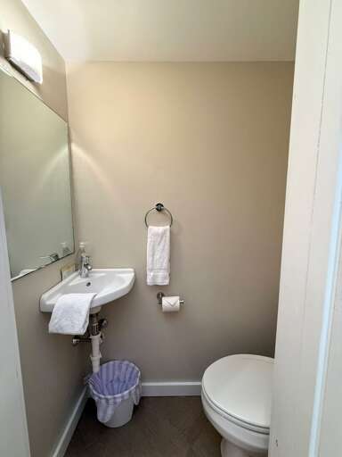 Entryway half bath.