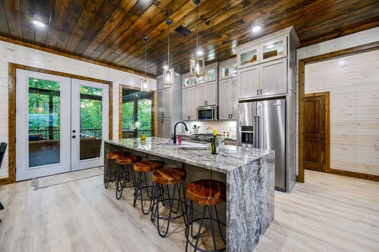 Kitchen island will seat 5 Kitchen island will seat 5