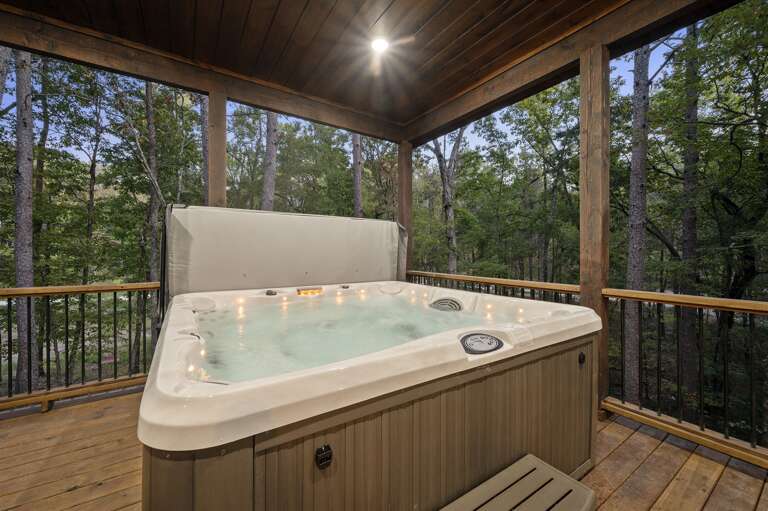 Enjoy the view from the Hot Tub on the deck