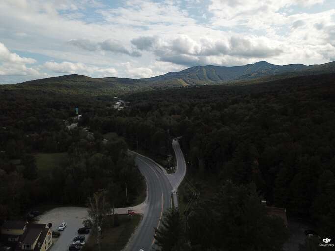 Two miles to the base lodges