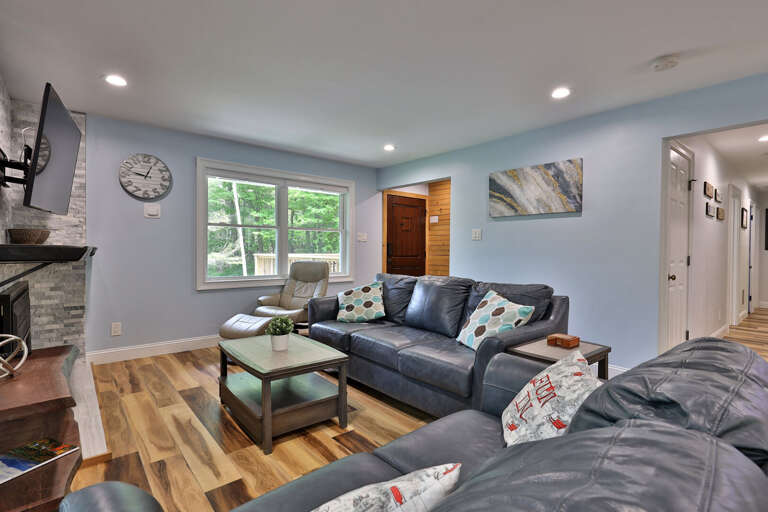 Living room from dining area