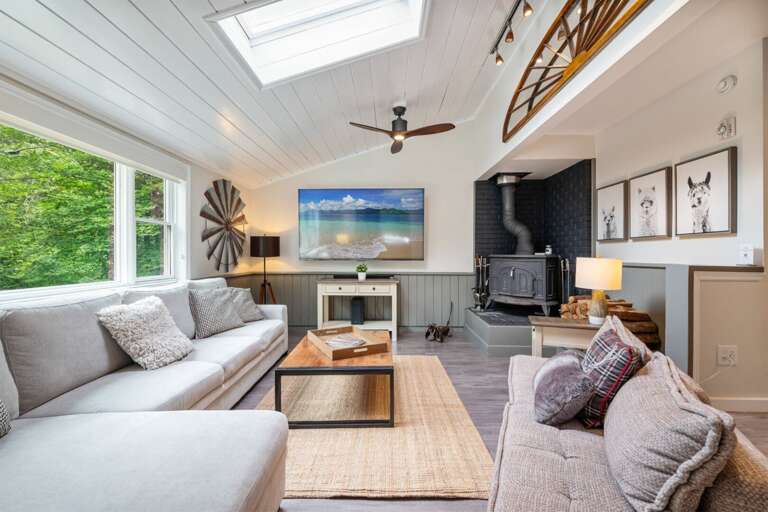 The sectional and couch give everyone a comfortable place to gather for movie night or conversation.