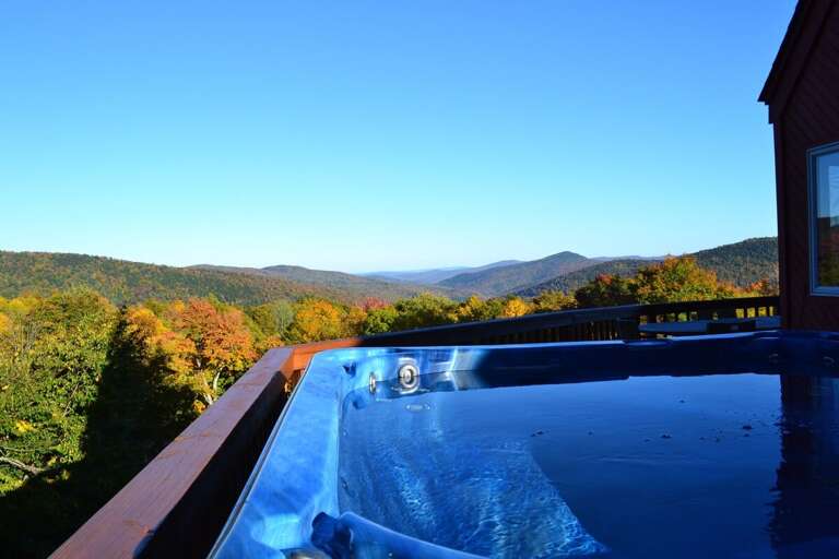 Soak in the views from your private hot tub or fire up the grill for a sunset BBQ.