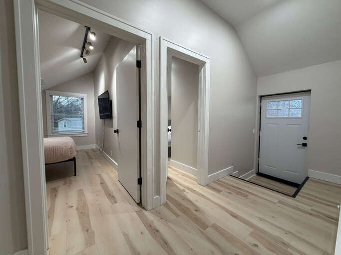 Plenty of flat, well-maintained parking leads directly to your central mountain landing.