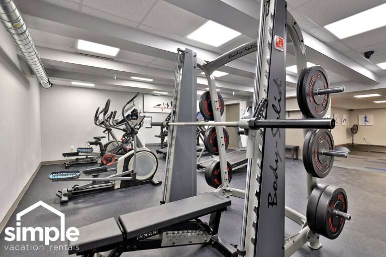 Mix strength work with a treadmill or bike session without leaving the resort.
