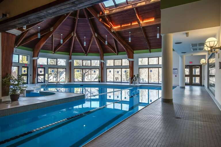 Start with morning laps or take the slower route and simply enjoy the water.