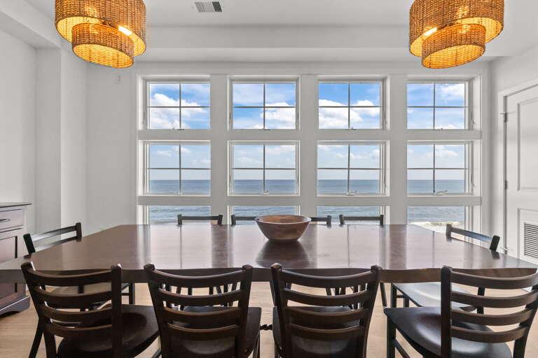 1st Floor
Dining table with Ocean Front Views