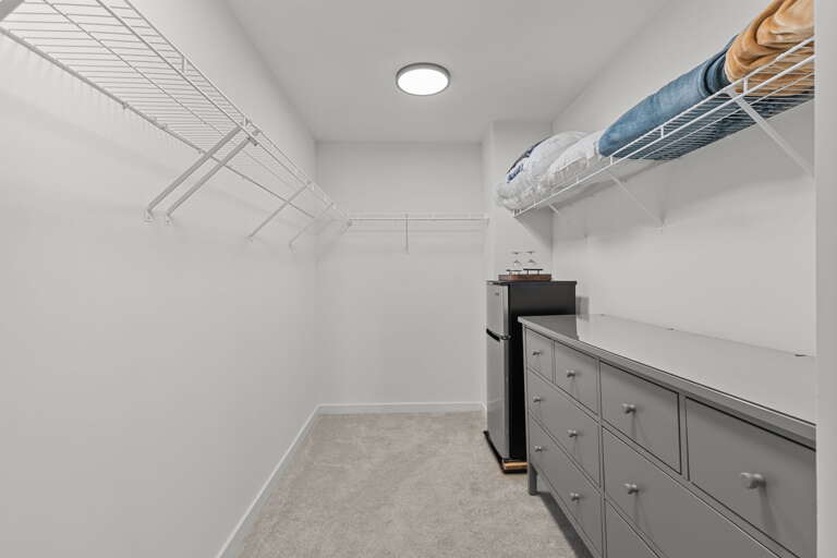 2nd Floor
Primary Closet with Mini Fridge