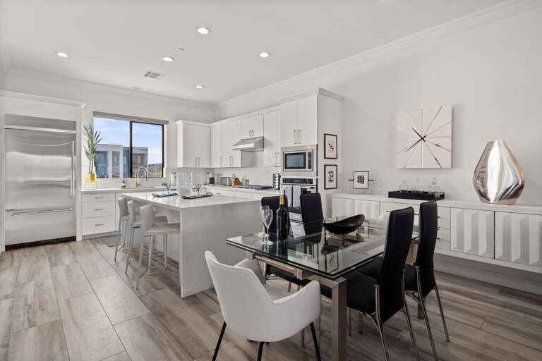 Great open floor plans that give this space a light and airy feeling