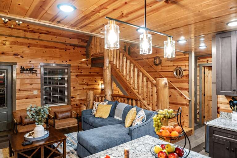 Open concept living spaces