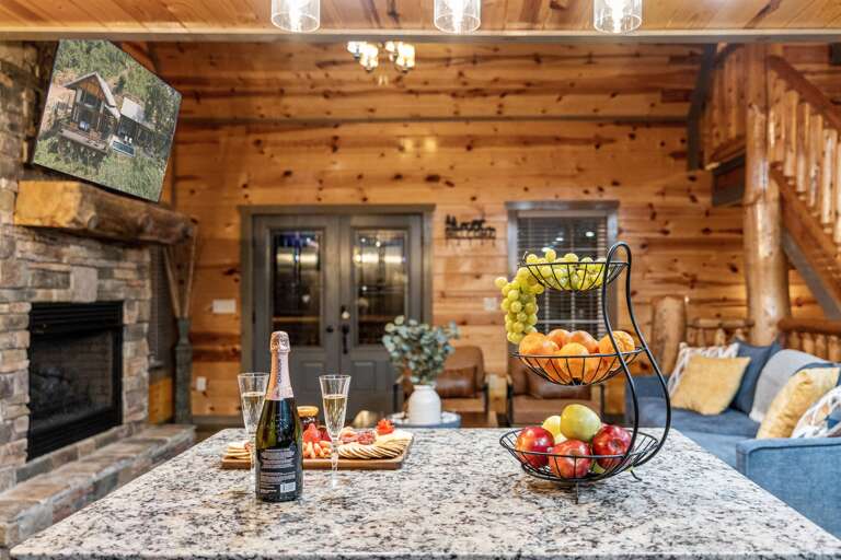 Open concept living spaces