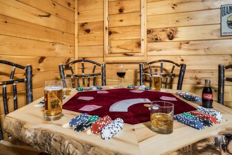 Cabin 2 Game Room Poker Night