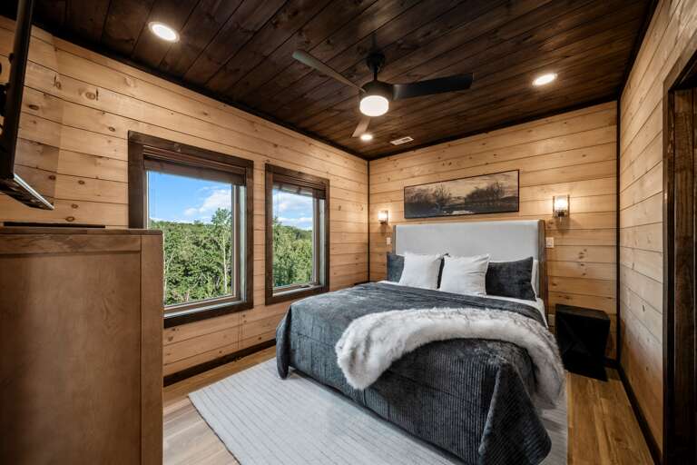 Three king suites with private baths and luxury bedding