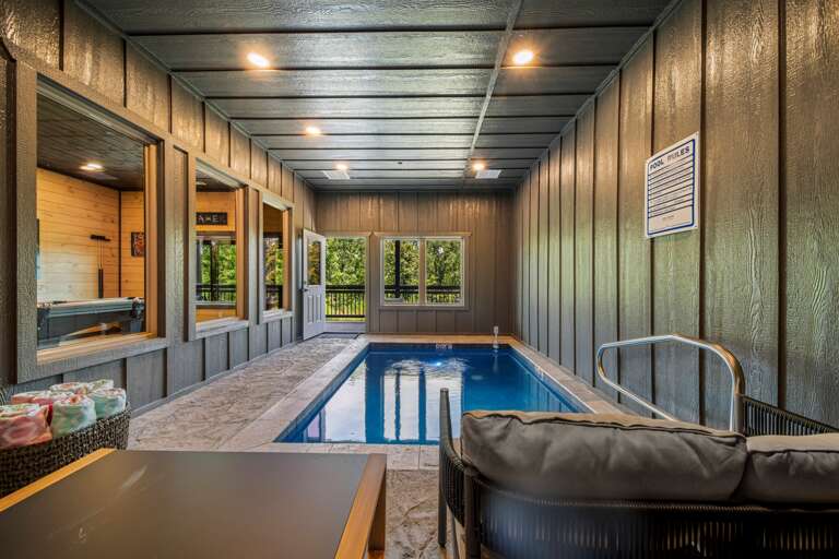 Year-round fun in your private indoor heated pool. Year-round fun in your private indoor heated pool.