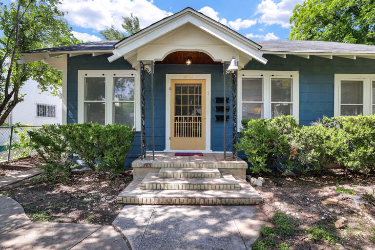 The front door of apartment 1