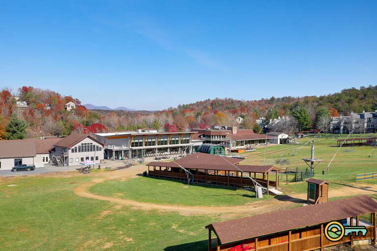 View of ski slopes and Bryce Resort lodge