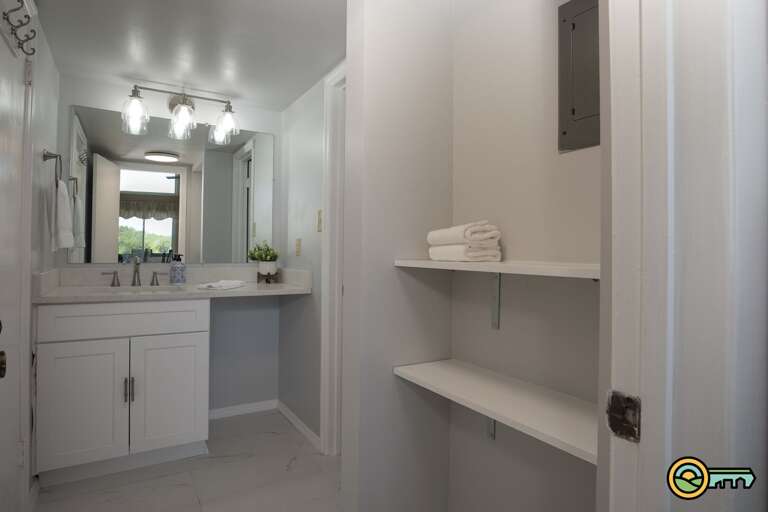 Renovated powder room