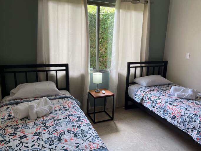 Twin Bedroom With Two Beds And A Nightstand Twin Bedroom With Two Beds And A Nightstand