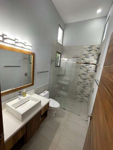 Modern Bathroom Interior With Shower Cabin Modern Bathroom Interior With Shower Cabin