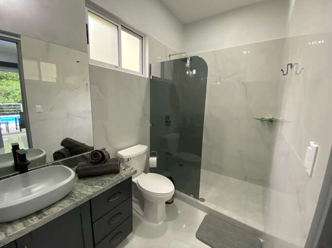 Modern Bathroom With Shower And Vanity