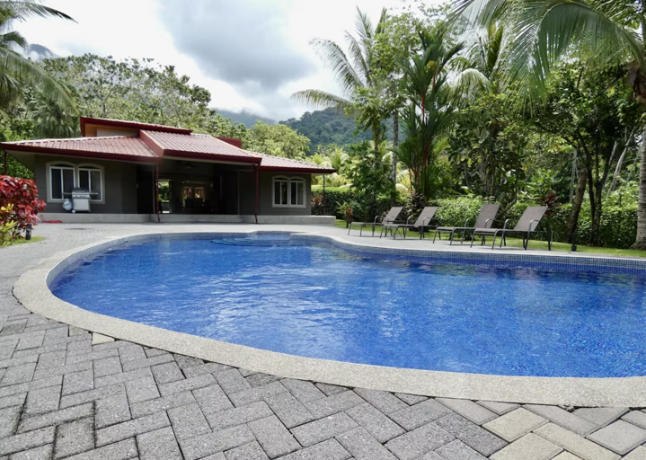 Large private pool and patio. 