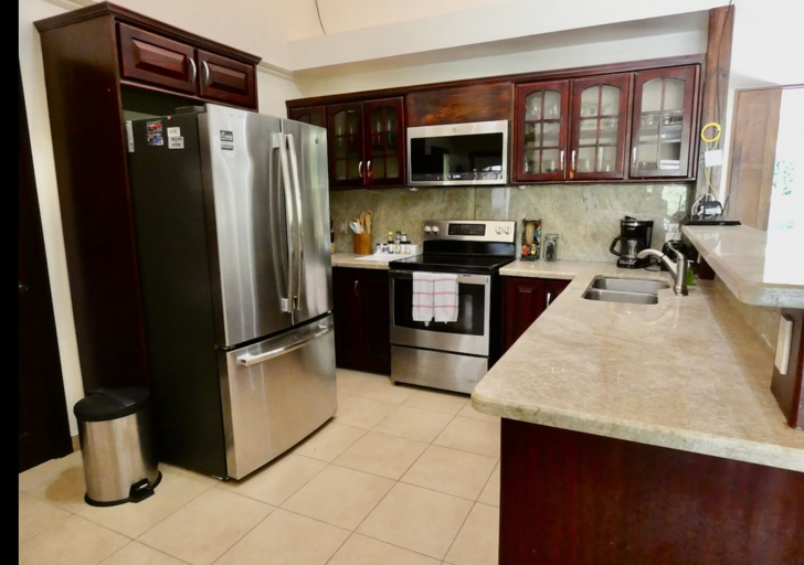 Modern Kitchen Interior With Stainless Steel Appliances