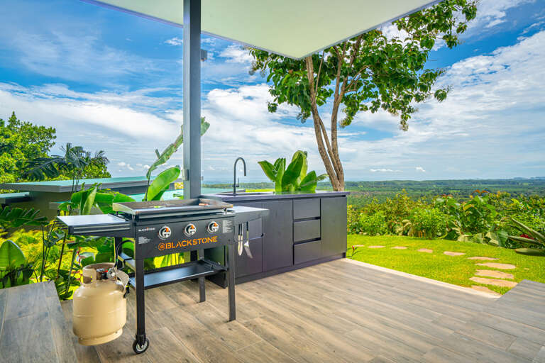 Full grill and outdoor kitchen  Full grill and outdoor kitchen