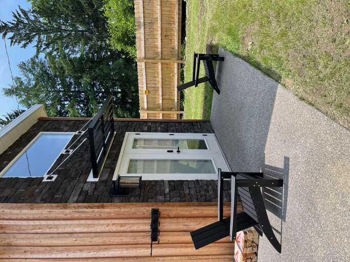 Vail Bungalow - Tiny Home Village Ellicottville - Rental Unit #7 Side Exterior