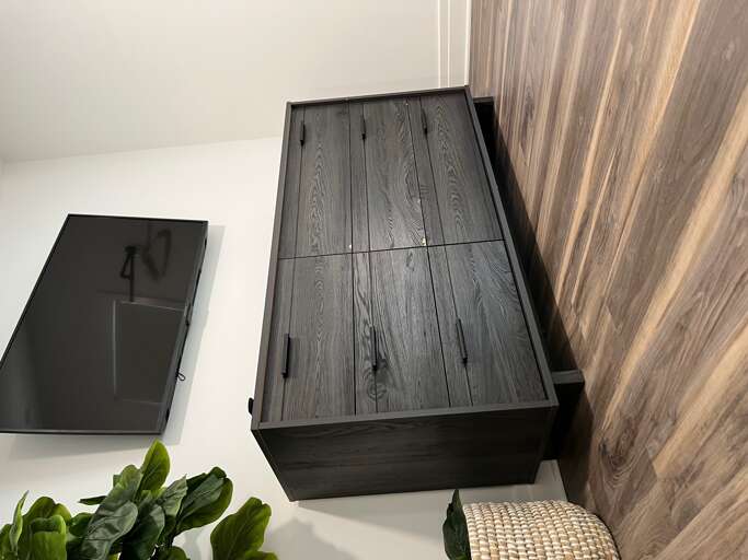 Loft Bedroom TV and Dresser