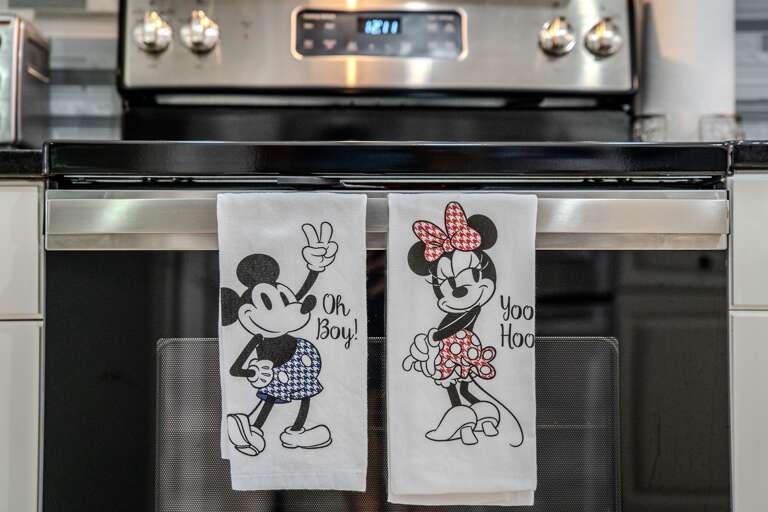 Kitchen with stainless steel appliances