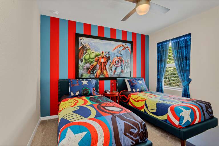 Superheroes themed bedroom (bedroom 4)