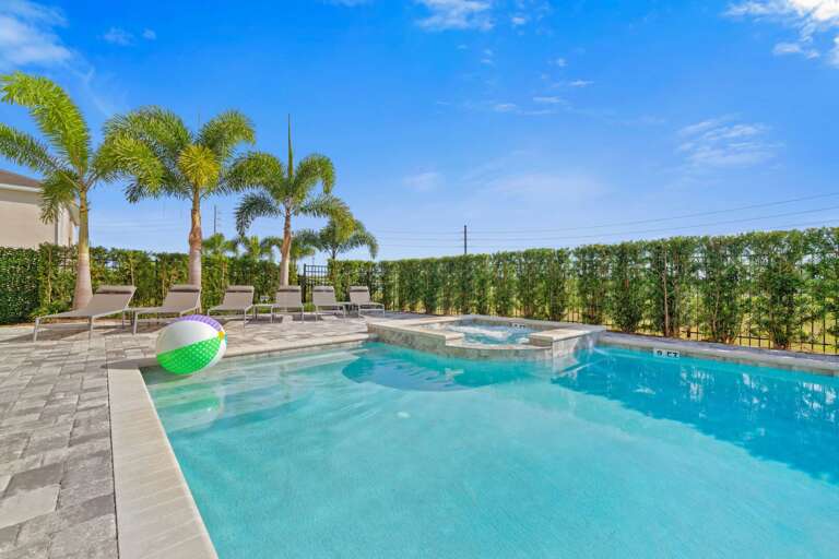 Resort-style pool area