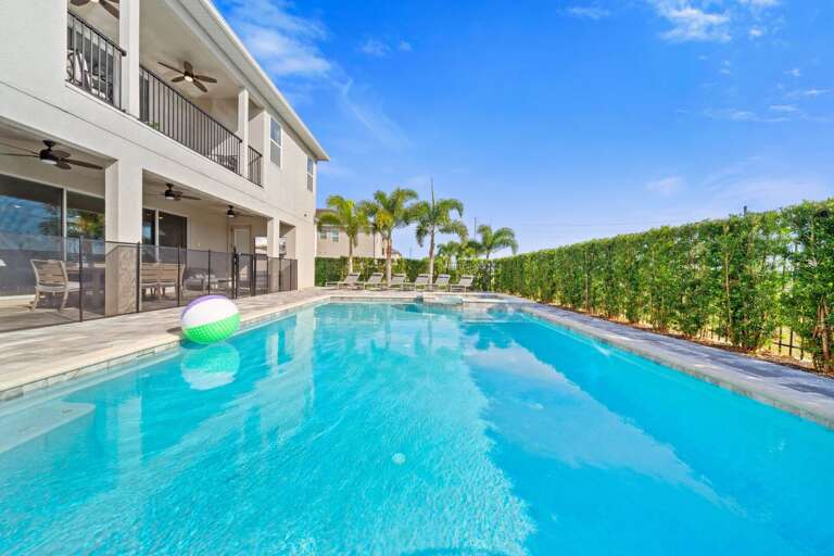 Resort-style pool area