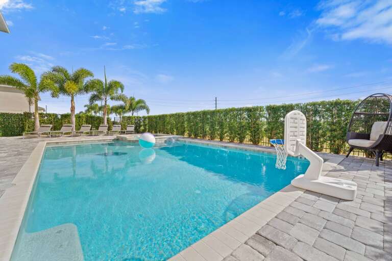 Resort-style pool area