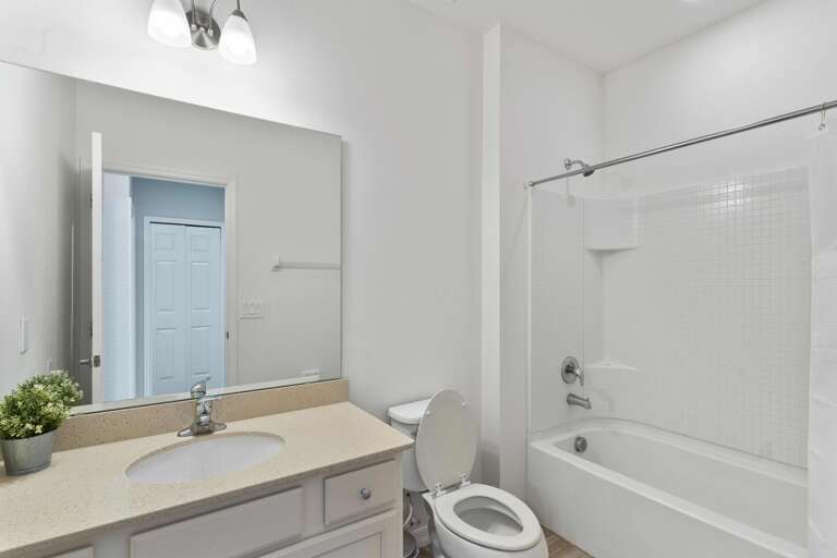 Bathroom with bathtub/ shower combo Bathroom with bathtub/ shower combo