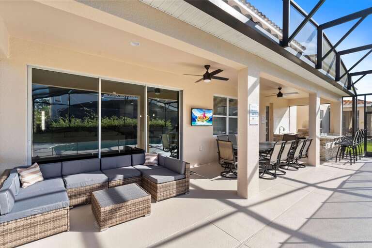 Lanai with seating area Lanai with seating area