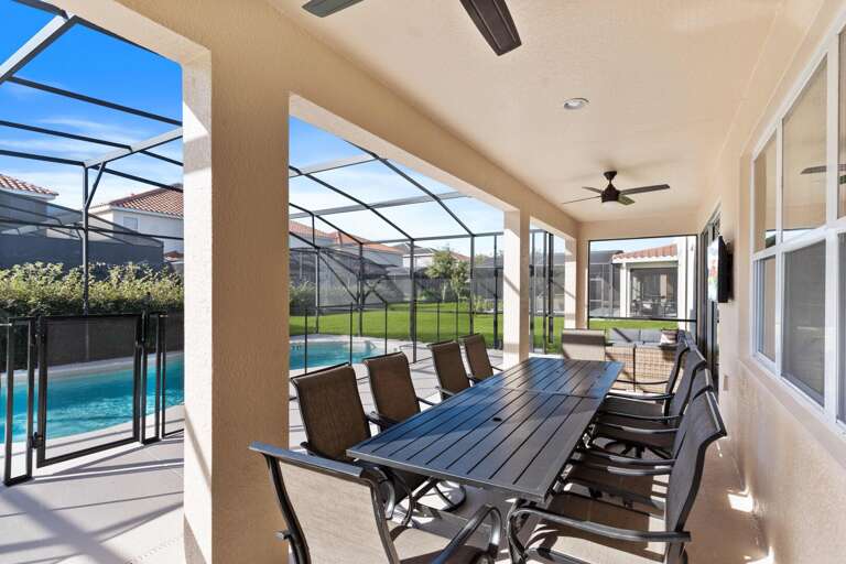 Lanai with seating area Lanai with seating area